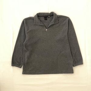 Grey OUT Outdoor Urban Terrain Fleece Quarter Zip Sweatshirt Pullover